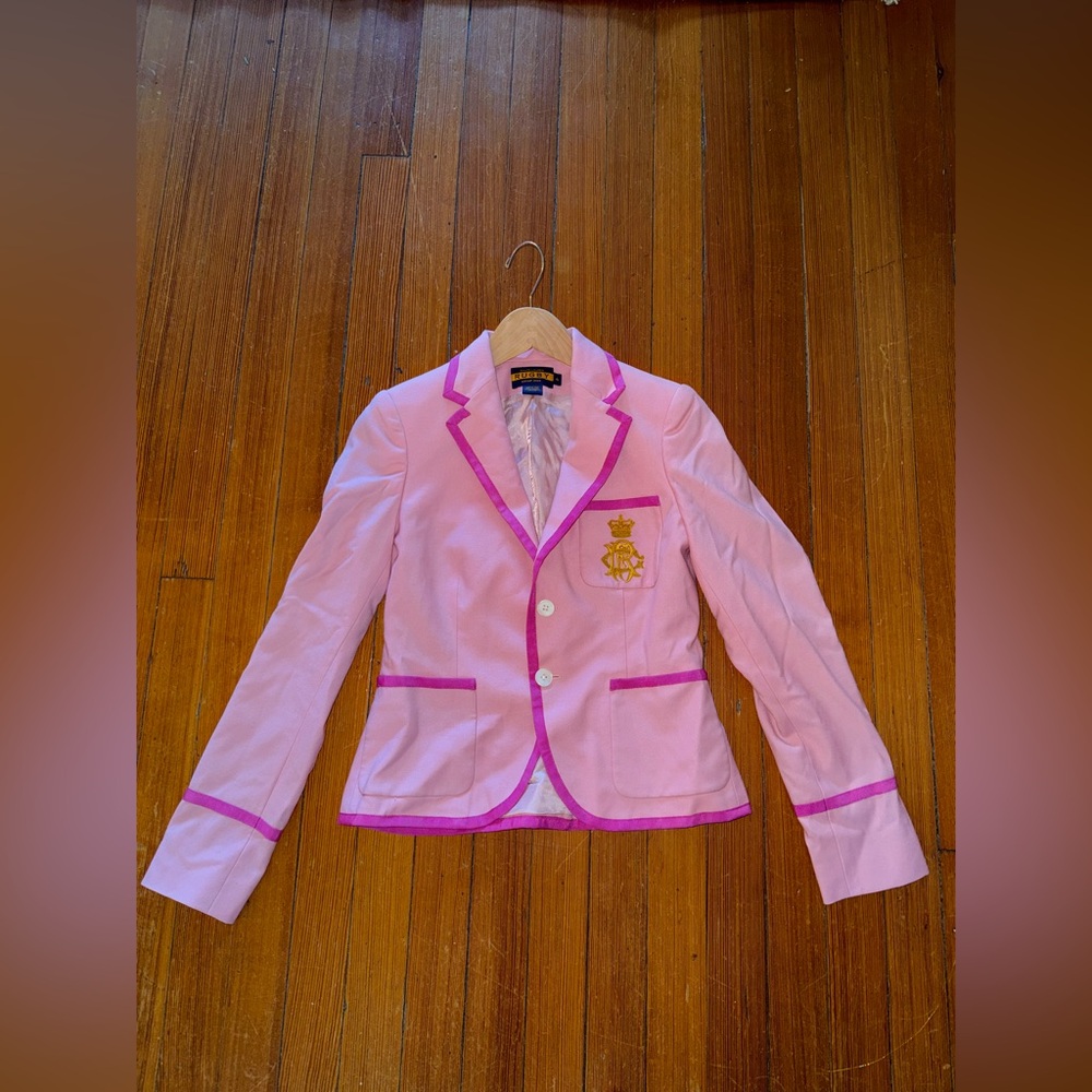 Ralph Lauren Pink Rugby Blazer
